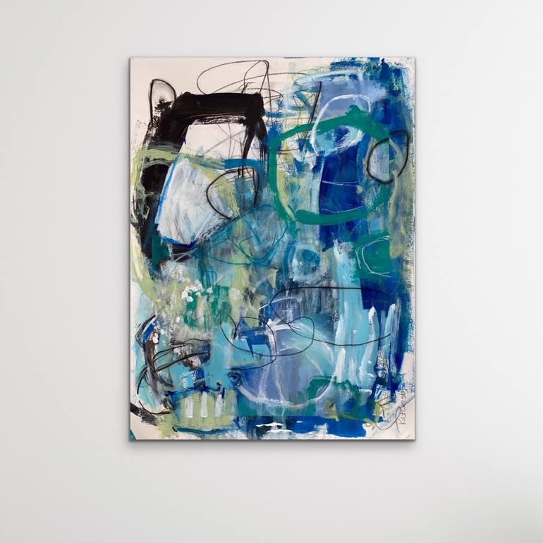 Original Abstract Expressionism Abstract Painting by Kat Crosby