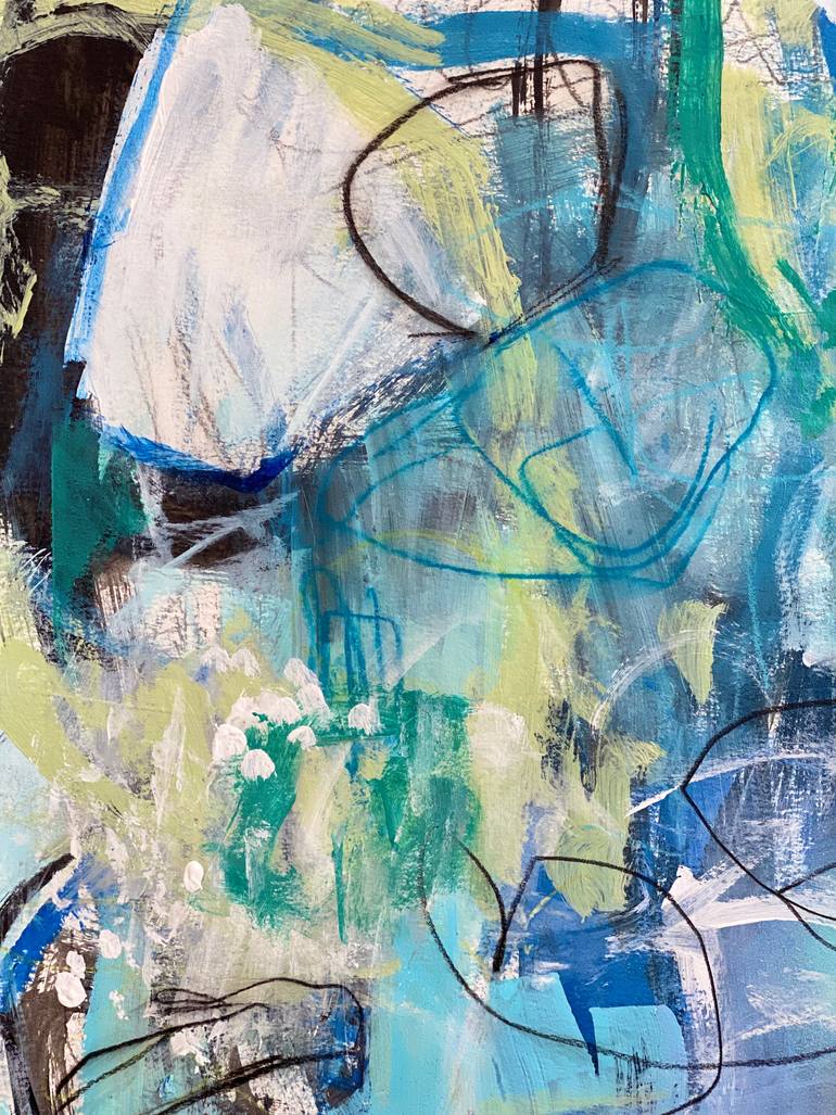 Original Abstract Expressionism Abstract Painting by Kat Crosby