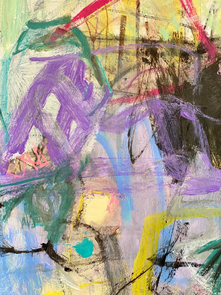 Original Abstract Expressionism Abstract Painting by Kat Crosby