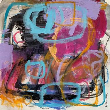 Original Abstract Expressionism Abstract Paintings by Kat Crosby