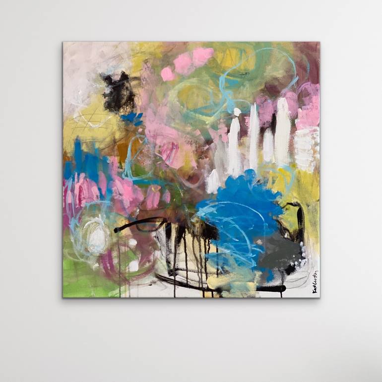 Original Abstract Expressionism Abstract Painting by Kat Crosby