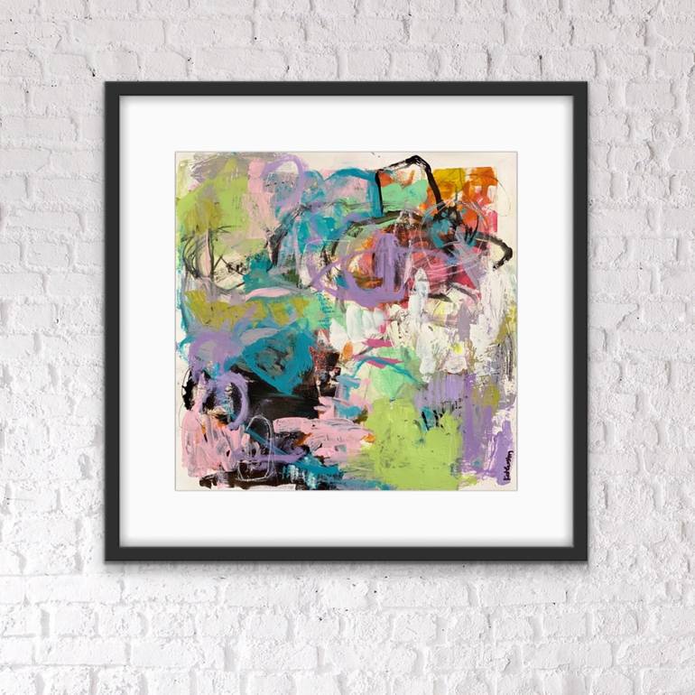 Original Abstract Expressionism Abstract Painting by Kat Crosby