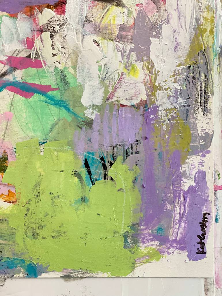 Original Abstract Expressionism Abstract Painting by Kat Crosby