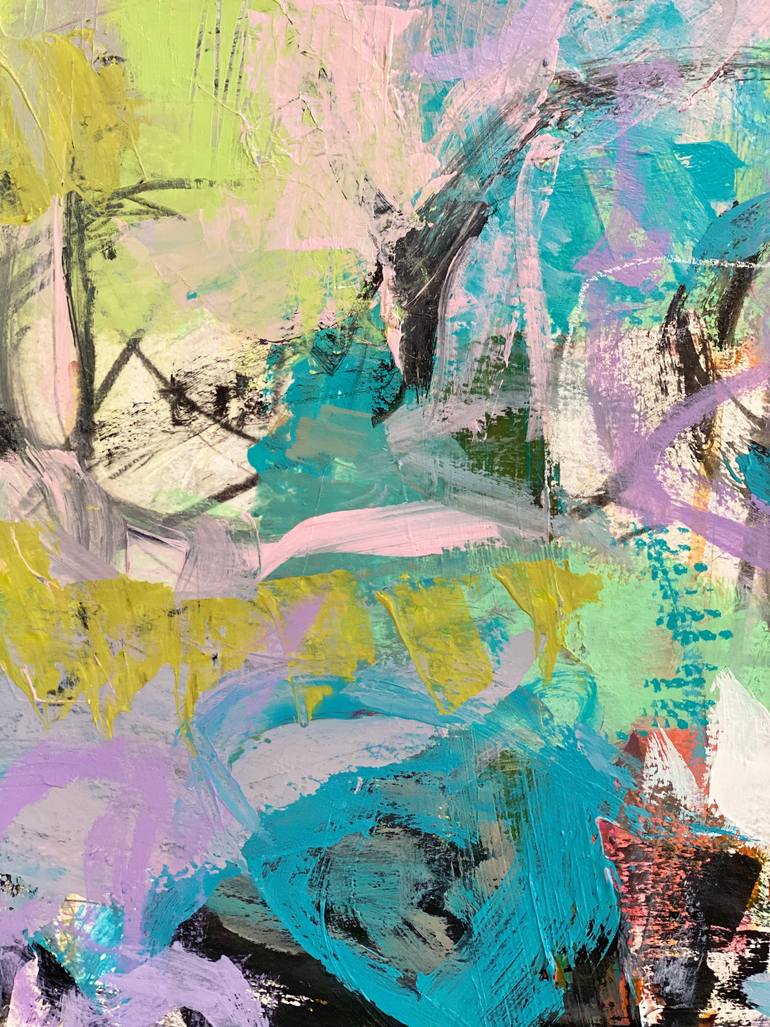 Original Abstract Expressionism Abstract Painting by Kat Crosby