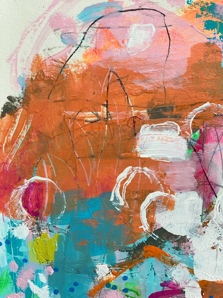 Original Abstract Expressionism Abstract Painting by Kat Crosby