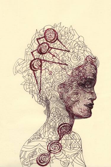 Original Women Drawings by Pedro Uribe Echeverria