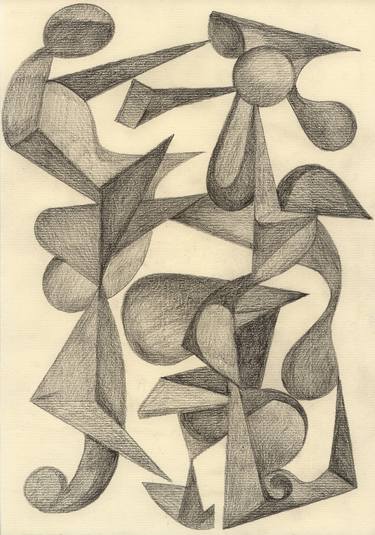 Original Abstract Drawing by Pedro Uribe Echeverria