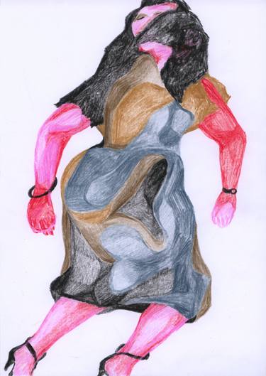 Original Women Drawings by Pedro Uribe Echeverria