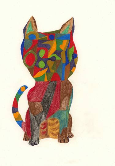 Print of Cats Drawings by Pedro Uribe Echeverria