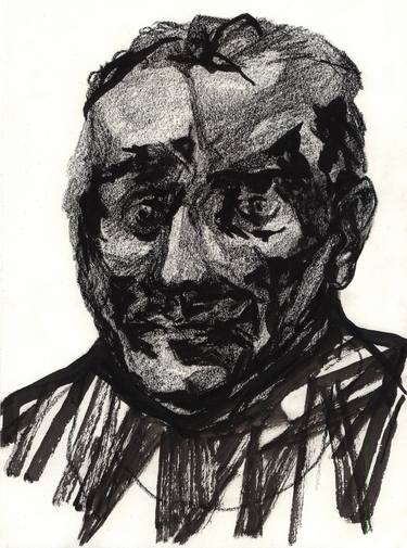 Original Expressionism Men Drawings by Pedro Uribe Echeverria