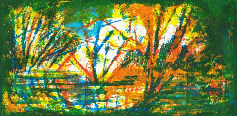 Original Expressionism Landscape Printmaking by Adam R Grose MA RWAAN