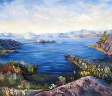 Original Fine Art Seascape Painting by Tatjana Apanasevic