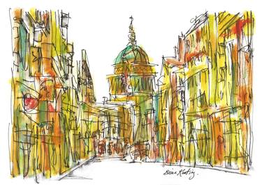 Original Architecture Paintings by K Art