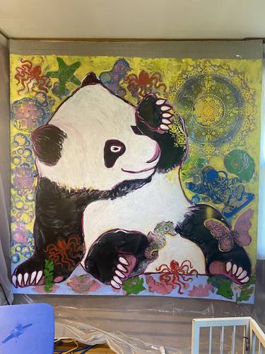 Original Pop Art Animal Painting by Gilda Oliver