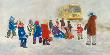 Original Figurative Children Painting by Martha Markowsky