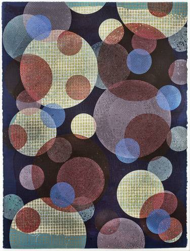 Original Abstract Geometric Printmaking by Ann McIntyre