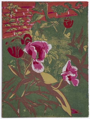 Print of Realism Floral Printmaking by Ann McIntyre