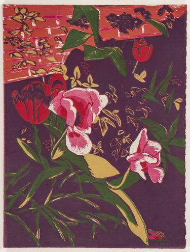 Print of Abstract Floral Printmaking by Ann McIntyre