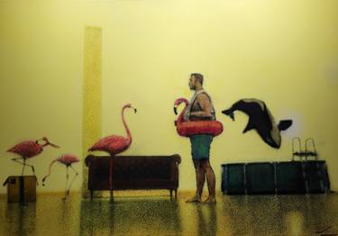 Original Surrealism People Painting by Claudio Coltura