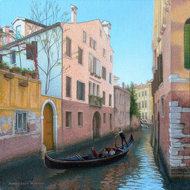 Print of Figurative Cities Paintings by Ciprian Mihailescu
