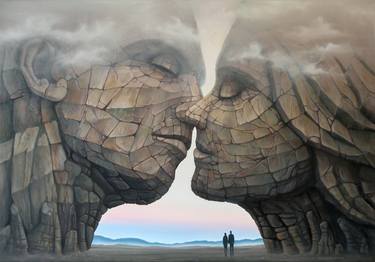 Print of Surrealism Love Paintings by Ciprian Mihailescu