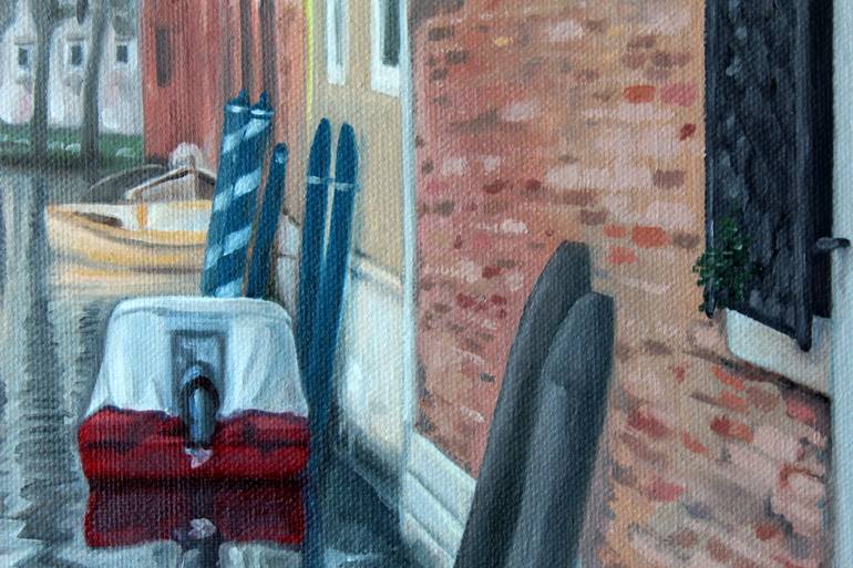 Original Figurative Cities Painting by Ciprian Mihailescu