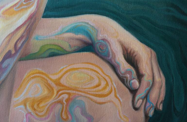 Original Expressionism Women Painting by Ciprian Mihailescu