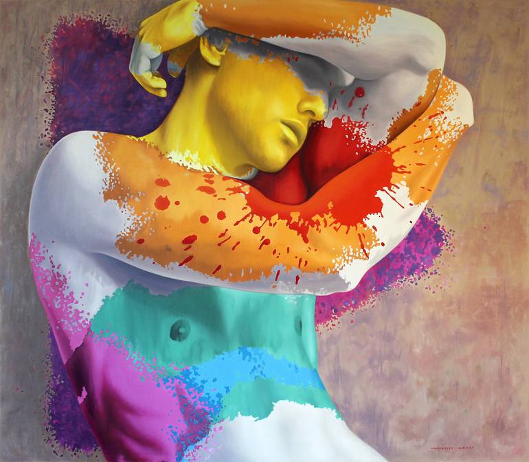 Print of Contemporary Men Paintings by Ciprian Mihailescu