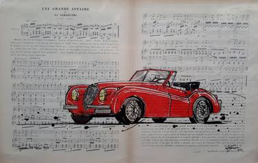 Original Car Drawings by Cyril Réguerre