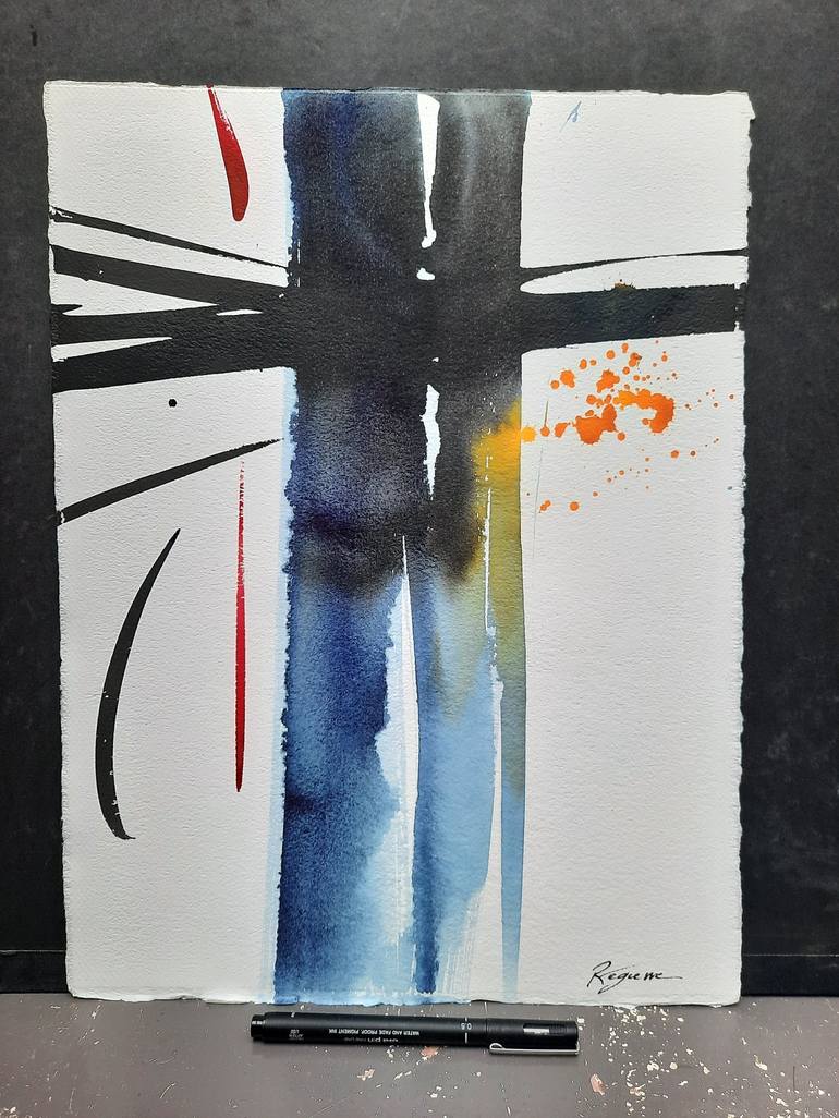 Original Abstract Drawing by Cyril Réguerre