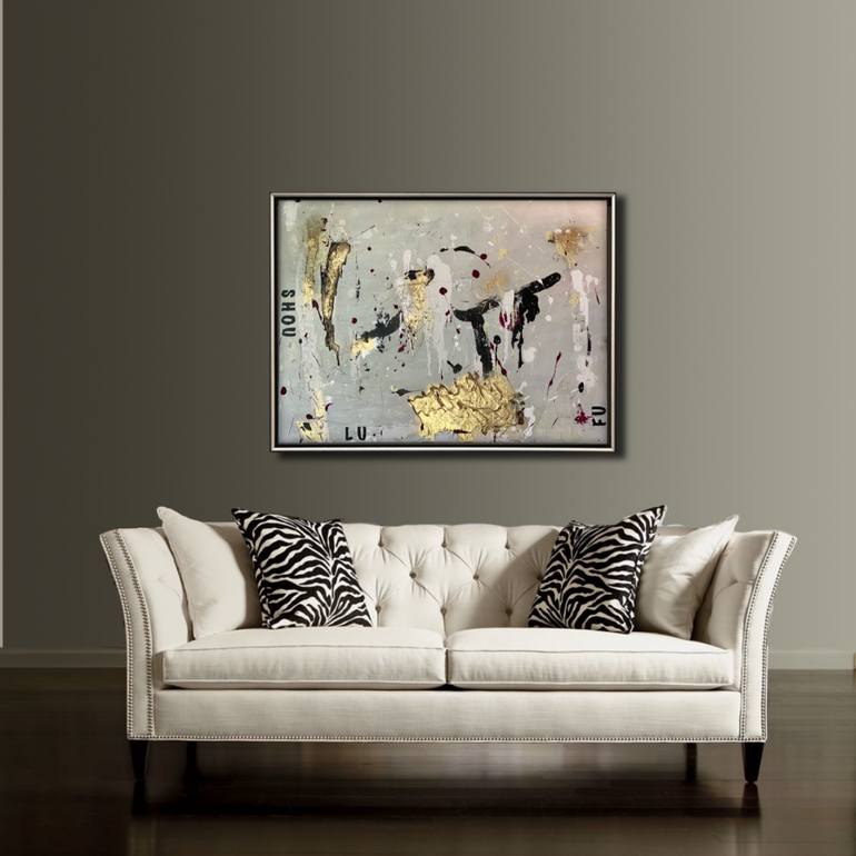 Original Abstract Expressionism Abstract Painting by Oshi Rabin