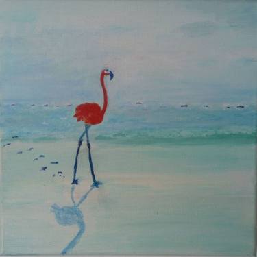 Original Surrealism Beach Paintings by Franca S