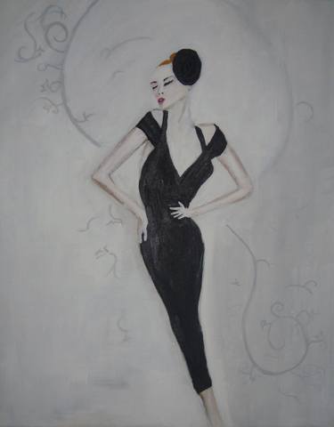 Original Surrealism Fashion Paintings by Franca S