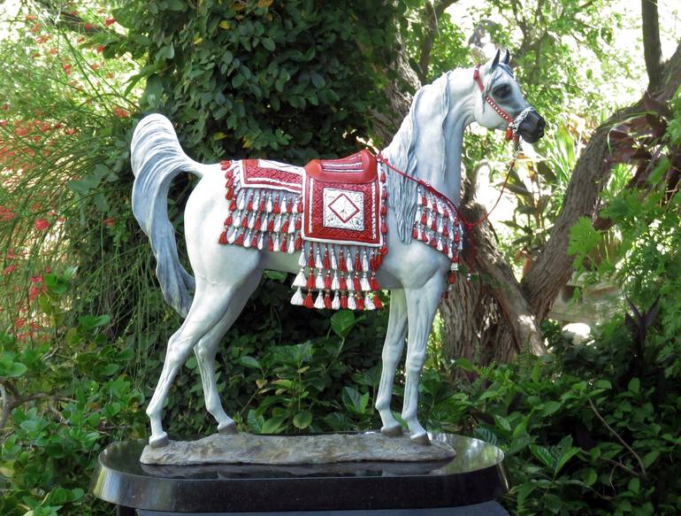 Original Contemporary Horse Sculpture by J Anne Butler