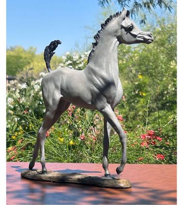 "Be Audacious" - bronze foal thumb