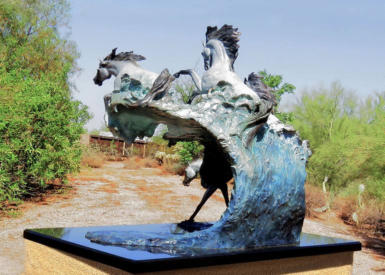 Original Classicism Horse Sculpture by J Anne Butler