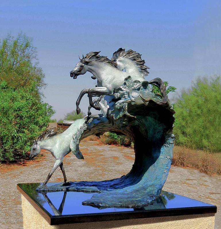 Original Classicism Horse Sculpture by J Anne Butler