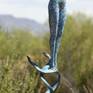 Air nude female figurative bronze statue