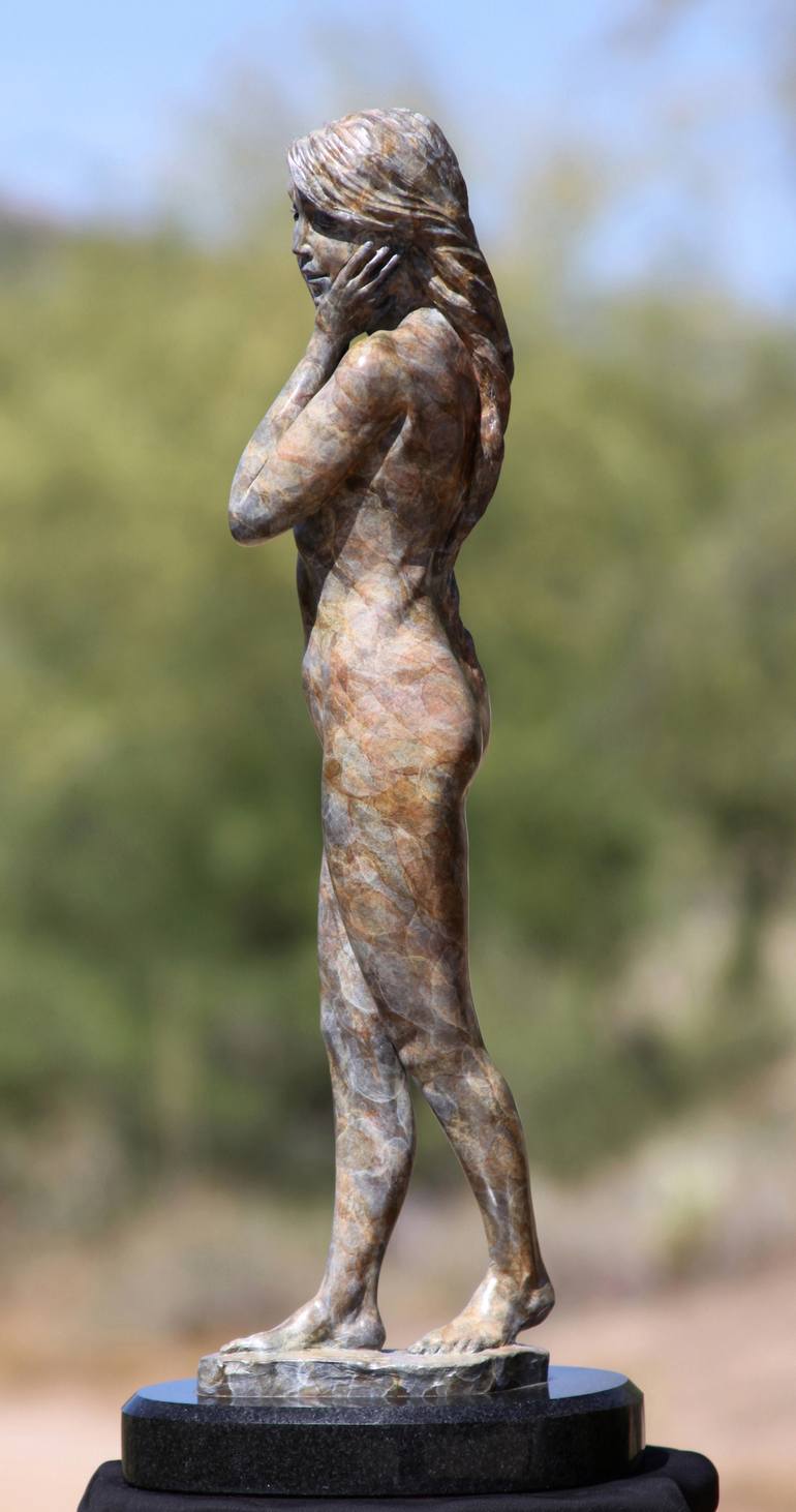 Original Figurative Nude Sculpture by J Anne Butler
