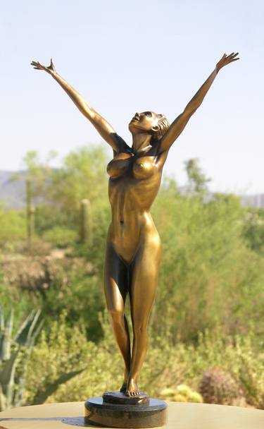 JOY - NUDE BRONZE SCULPTURE. thumb