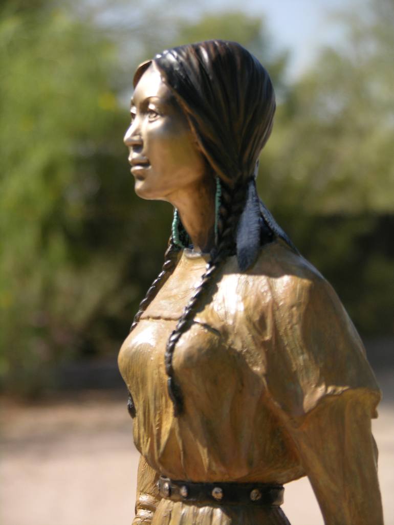 Original Figurative People Sculpture by J Anne Butler