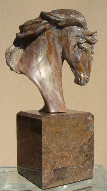 SOLD**HORSE HEAD STUDY IN BRONZE**SOLD thumb