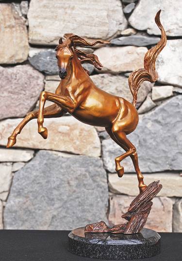 Sunshine Dancer Arabian Horse Bronze Sculpture thumb