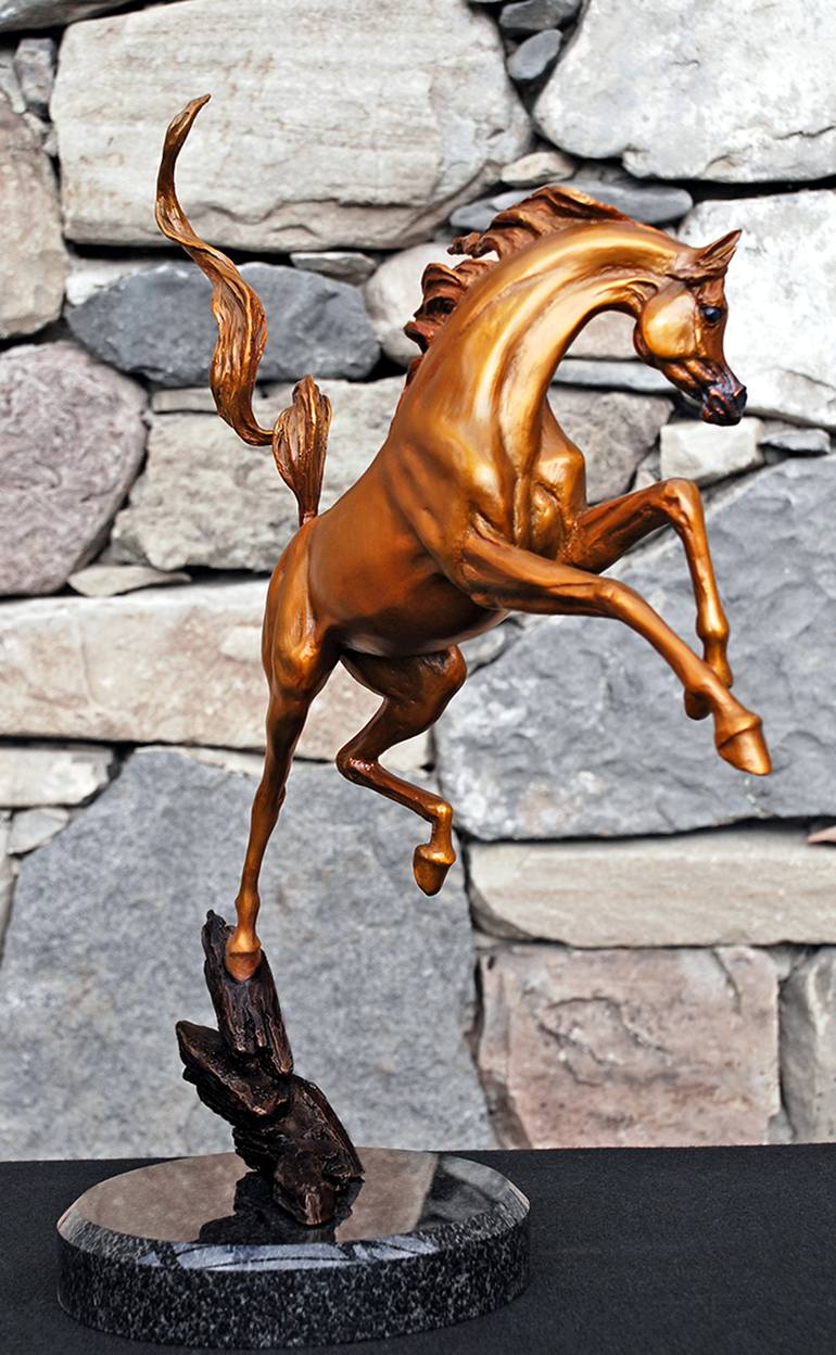 Original Fine Art Horse Sculpture by J Anne Butler
