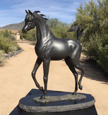 Diva -  Bronze Arabian Horse Sculpture thumb