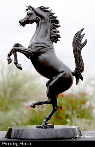 Cavallino Rampante Prancing Horse Bronze Sculpture thumb