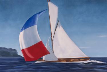 Original Realism Sailboat Paintings by Randolph South