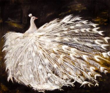 White Peacocks Paintings For Sale Saatchi Art