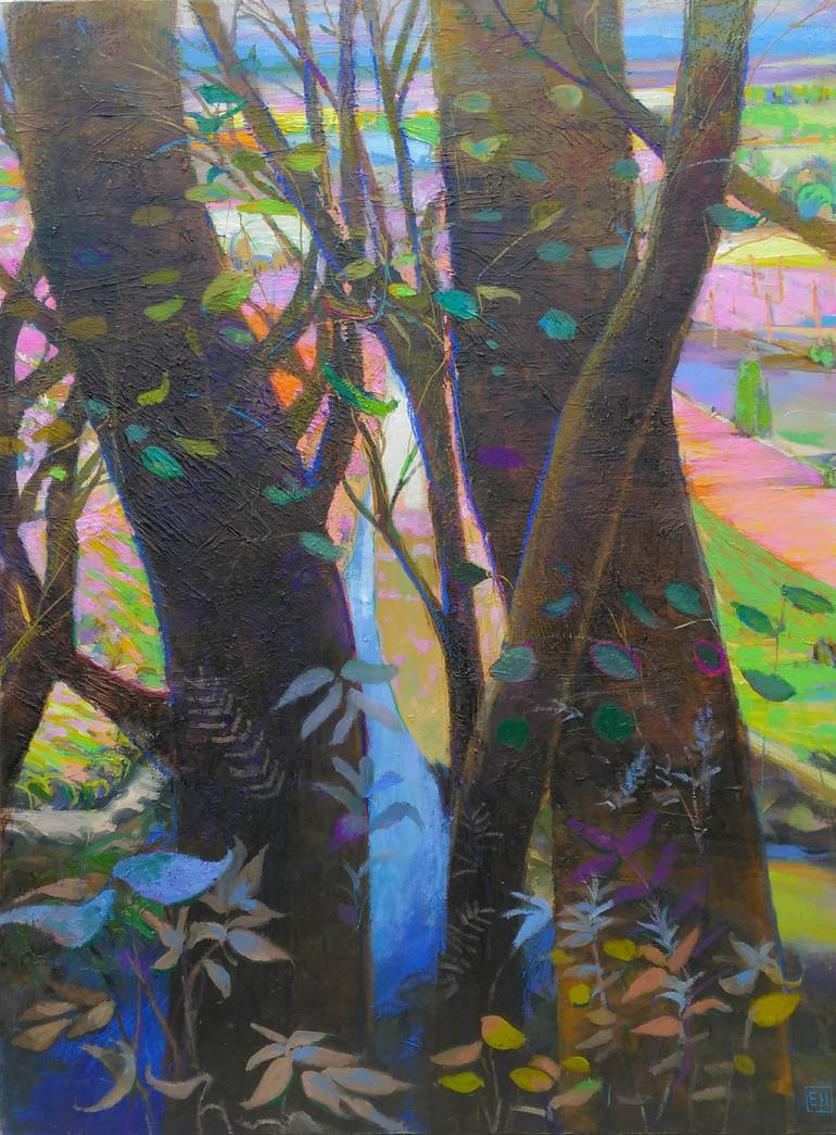 Original Impressionism Landscape Painting by Elena Henshaw