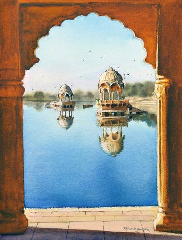Original Photorealism Landscape Paintings by Ramesh Jhawar